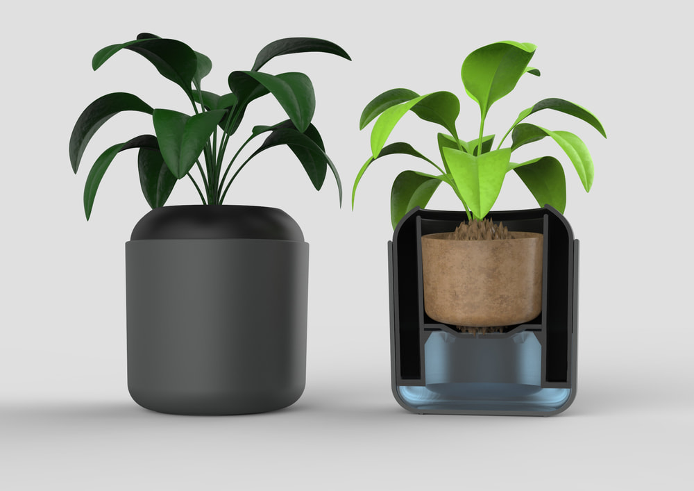 sustainable plant pots with 3D printing