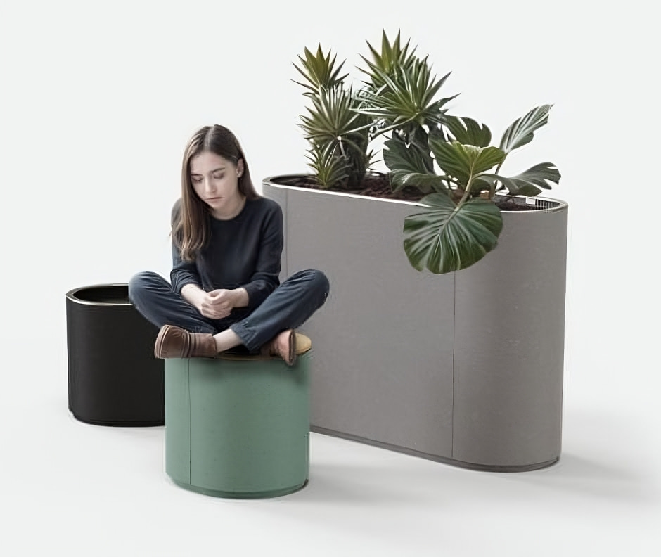 EcoSens recycelte Pflanzgefäße